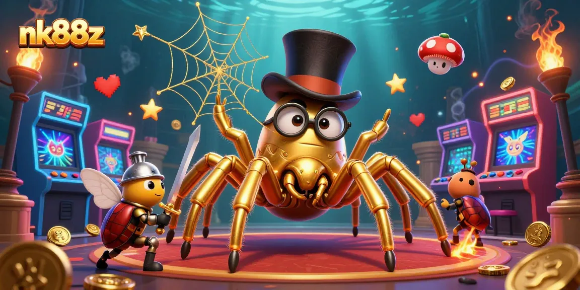 Experience the thrilling action at nk88z's casino with vibrant characters and games!