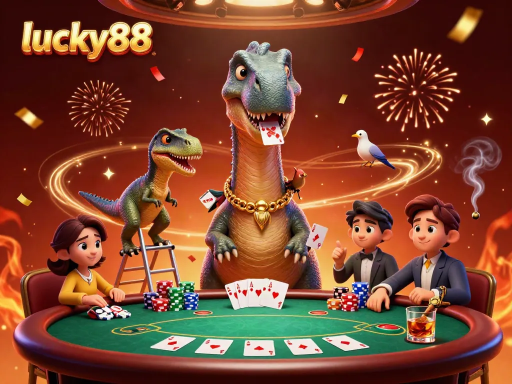 Engage in thrilling gameplay at lucky88 with vibrant casino elements and dynamic characters.